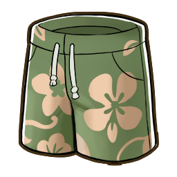File:242Green Floral Shorts.png