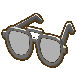 File:534Black aviator glasses.png