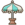 Blue beach umbrella.png