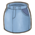 Washed blue denim skirt.png