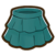 Teal layered mini skirt.png