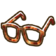 582Dark red stylish glasses.png